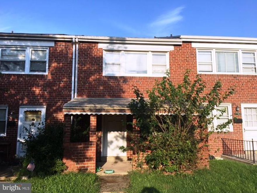 Investors delight located just minutes to Canton and downtown Baltimore. Property in need of complete renovation and rehab.  Good opportunity for investor or rehabber to make this home great again.  Being sold as is,-where is. Enter at your own risk.