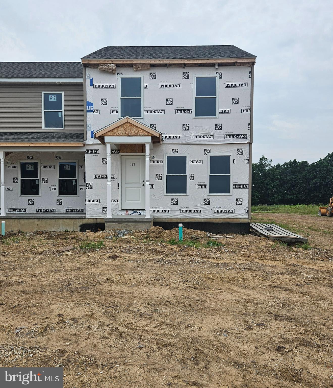 New townhome under construction in Bonneauville. End unit, 2 bedroom with 1 full and 1 half bath. Great price for a new home with a garage and a basement. LVP flooring on first floor w/ granite kitchen counters and white cabinets. Carpet on stairs and in bedrooms. Public water and sewer and low HOA fee. Heat pump and CAC, unfinished basement offers storage or space for rooms. Interior units expected to be priced $250,000 for fall delivery, This unit is expected to be ready end of July. All are the same sq ft/floor plan.
