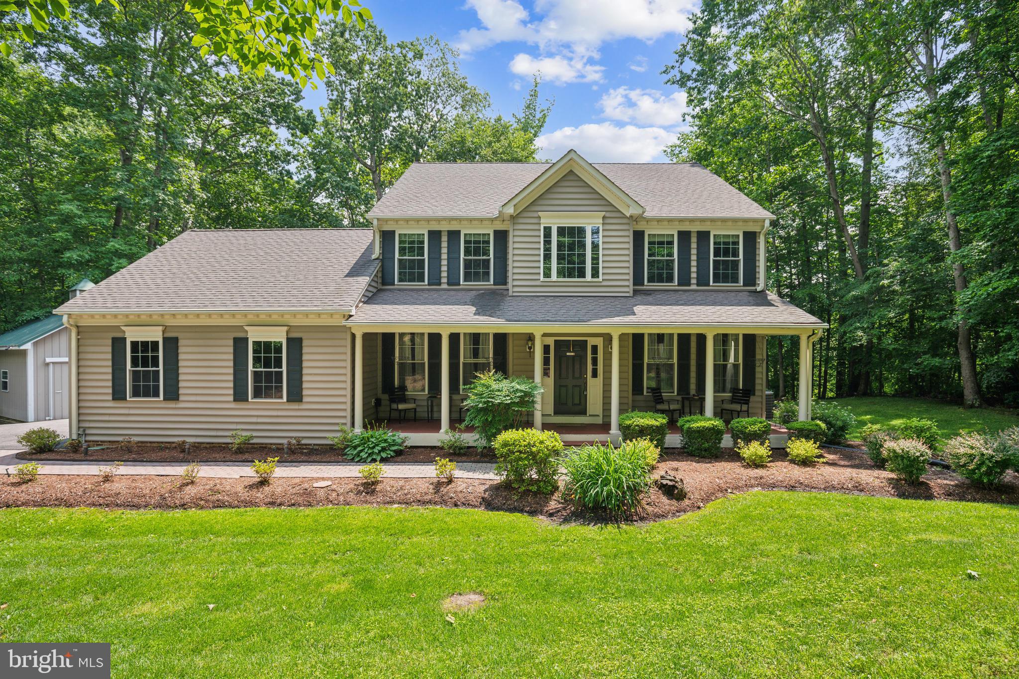Welcome to this exquisite home nestled in Northern Calvert County, set on approximately 1.5 lush and private acres. Located at the end of a serene cul-de-sac, this property radiates curb appeal and tranquility.
Spanning over 4,000 square feet, the interior boasts 4 spacious bedrooms and 2.5 bathrooms spread across two levels. The unfinished basement presents a fantastic opportunity for new owners to craft their ideal space. (above grade finished square footage 2,729 sq ft. Basement unfinished below grade: 1,216 per tax record)
The main level features elegant hardwood and tile flooring throughout, highlighted by a stunning wall of windows that beautifully showcases the hardscaped patio and natural surroundings. The kitchen is a chef's dream, featuring upgraded granite countertops, stainless steel and café appliances, ample cabinetry, and an inviting eat-in area that flows seamlessly into the main living space. Cozy up around the propane gas fireplace in the living area during chilly winter evenings.
Upstairs, the luxurious primary en suite offers two closets, a deep soaking tub, and a separate shower for ultimate relaxation. Additionally, three guest bedrooms and another full bathroom complete this level.
The grounds are impeccably maintained, resembling a park-like setting that invites outdoor enjoyment. For added convenience, there is an oversized detached garage along with a two-car attached garage.
Located in the quaint community of Sunderland, this home provides excellent commuting access to DC, Annapolis, Northern Virginia, and Joint Base Andrews. With some of the top-rated schools and the lowest property taxes in the state, this is an opportunity you won’t want to miss—make this beautiful house your new home!