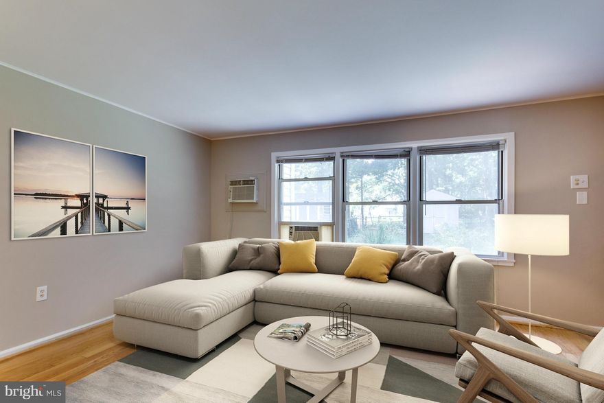 Charming unit in sought-after Greenbelt community!  Fabulous yard space for gardening with storage shed that conveys! Features include hardwood floors, a washer & dryer in the unit, soaking tub, and reserved parking space.  Near the Metro and commuter routes.  Subject to co-op regulations.  Fees include taxes, insurance, and trash.