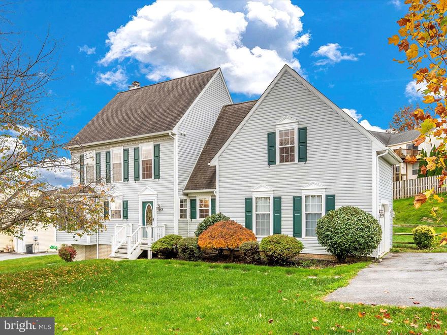 No HOA for this wonderful move in ready 4-bedroom home in the sought after Atlee Ridge neighborhood. Peace of mind with a 10-year-old roof, new paint, new carpet, new washer and dryer, new upgraded electric fireplace, new granite countertops and backsplash, new upgraded window treatments, new light fixtures throughout; so much great stuff to see here! 
The foyer greets you and guides you to the large eat in kitchen with a bump out featuring walls of windows bringing in natural light. You will enjoy the new granite countertops with a large double sink, upgraded faucet and white cabinets. Glide into the living room where you will enjoy the new beautifully tiled upgraded electric fireplace making this space extra cozy. The sliders open to a large deck with plenty of room for your next BBQ. The open concept expanded living room has space to share a dining area or extended area for creating an ideal space for entertaining guests or spending quality time with family.
On the upper level there is fresh paint, new carpet, 4 bedrooms, and plenty of bath space for everyone.  The Primary Bedroom has an en-suite with a jetted soaking tub!  Step down to the spacious game room with luxury vinyl plank flooring and a custom dry bar; for your comfort there is a powder room; the laundry room has a utility sink and new Maytag washer and dryer.  Bonus feature in this fenced in back yard is a shed with electricity! All of this is waiting for you, come check out this beautiful home in this amazing New Windsor neighborhood.