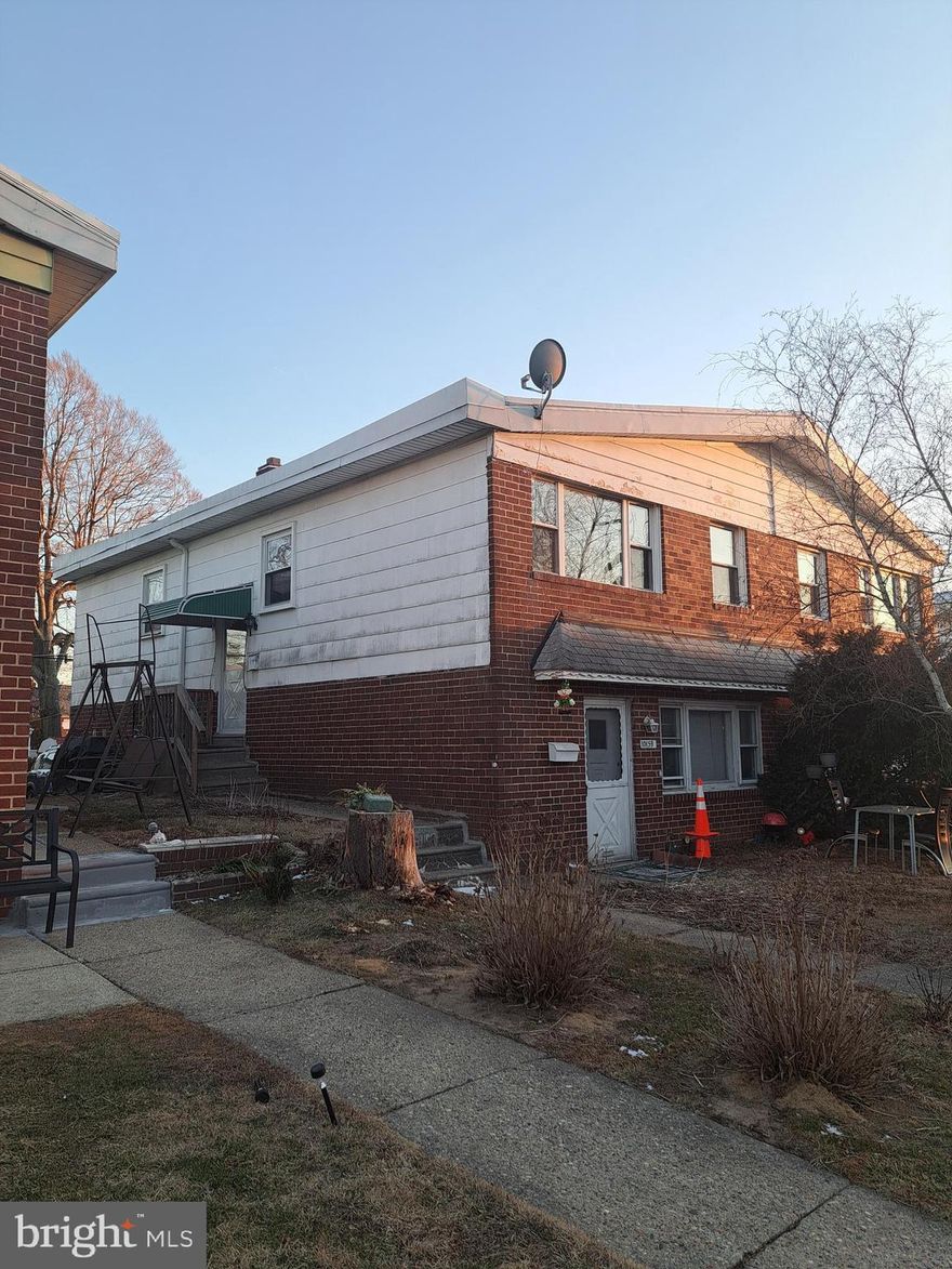 A great opportunity to own a duplex in a red-hot Northeast Philly.  Perfect family residence or a solid money maker for investor.  Each unit offers its own private entrance and access to a shared basement laundry and individually controlled Central Heating and Central A/C. The first-floor tenant-occupied  unit features a nice layout with a living/dining room, a well-equipped kitchen, one comfortable bedroom, and a full bath with tub and shower.  The second-floor unit, occupied by a long-term tenant boasts an inviting open design with a spacious living room, dining area, eat-in kitchen, generously sized bedrooms, and a full bathroom. This home features a shared parking  in the back with dedicated spots for two cars. Both leases are month-to-month.  All utilities, including water, are paid by tenants.