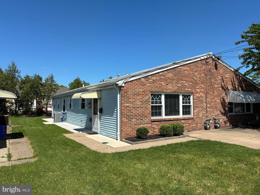 Beautiful 2 Bedroom Twin Ranch, Newly Carpeted, Freshly Painted, Modern Kitchen with Stainless Steel Appliances, New Range, New Dishwasher & New Refrigerator with Ice Maker & Water Dispenser. Modern Bath, New steel front door(2025), Newer Windows Throughout, Master Bedroom has Sliding Door to rear Yard/Patio. Laundry area with Washer & Dryer,   Central Air, Pull down steps to Large floored  Attic. Great Location, Close to Shopping, Restaurants, Schools & Transportation. Shows Very Well!