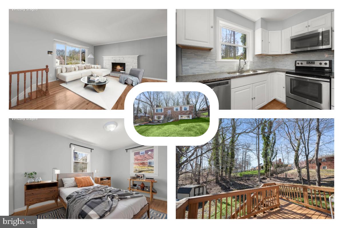 Welcome to this beautifully updated split-foyer home, tucked away on a quiet cul-de-sac in the heart of Fort Washington—offering the perfect combination of comfort, style, and commuter convenience.
Home features: 4 spacious bedrooms, 3 full baths, and generous storage space in the laundry/mechanical room.
The flexible layout suits a variety of modern lifestyles. Upstairs, enjoy refinished hardwood floors, a cozy wood-burning fireplace, and sun-drenched open-concept living. The updated kitchen boasts stainless steel appliances, granite countertops, white cabinetry, and a designer tile backsplash—ideal for everyday living or entertaining.
The primary suite includes a private en-suite bath, while two additional bedrooms share a remodeled hall bath.
The lower level features a second fireplace, a large fourth bedroom, a third full bath, and a separate entrance—perfect for guests, a home office, or media room.
Recent upgrades include:
New HVAC (2023)
New sump pump (2024)
Energy-efficient windows
Washer/dryer
Vivint security system
$12,000 in custom blinds
Screen door leading to the backyard
Enjoy privacy with a fully fenced backyard and no direct rear neighbors. Relax or entertain on the spacious deck overlooking mature trees.
Ideally located near MD-210, I-495, I-295, the Woodrow Wilson Bridge, and metro stations (Branch Ave & Southern Ave). Just minutes from Fort Washington Park, Oxon Hill Farm, National Harbor, Tanger Outlets, and Old Town Alexandria.