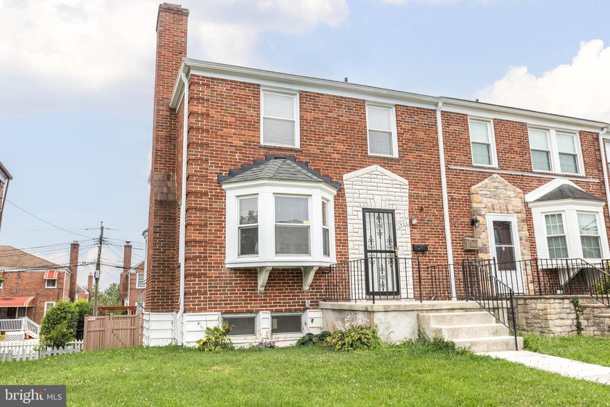 Reduced! Great value! Large end-of-group townhouse in Ednor Gardens/Lakeside Area. Lots of recent improvements including fresh paint & refinished floors. The main level features large living & dining rooms and modern kitchen. Three generously sized bedrooms on the 2nd level along with a full bathroom. Partially finished basement offers additional living space as well as great storage. Cool spiral staircase from kitchen to awesome rear backyard. Roof approximately seven years old & HVAC from 2021. Move-in ready!