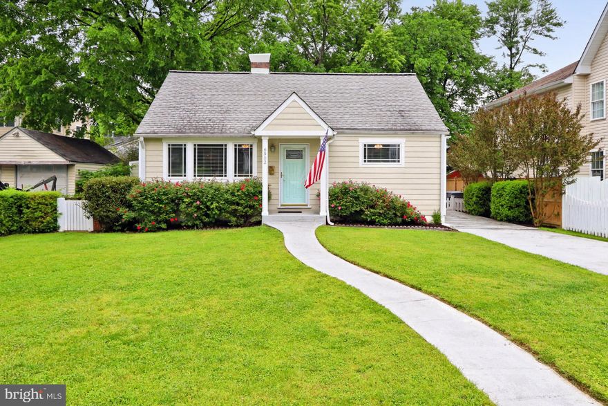 Welcome home to this beautiful cape cod in the Bel Air community of Falls Church. The main level has Pergo wood floors through-out with plenty of natural light in the living room. The gourmet kitchen has table space, and tons of cabinet and counter-top space. The utility closet off the kitchen contains a full-size washer and dryer and additional storage for all your laundry needs. Two nicely sized bedrooms and a full bathroom complete this level. Upstairs you will find an additional bedroom and a convenient half bath. The sliding glass doors in the kitchen lead to an outdoor oasis that includes a large deck and a large (flat) backyard. Be sure to check out the adorable pond; you may even spot a fish or two! The two sheds convey and provide for extra storage. The large front yard has been beautifully maintained, and the gorgeous rose bushes add even more charm. This home has been lovingly maintained and is move-in ready. It’s conveniently located to Route 50, I-495, Inova Fairfax Hospital, the Mosaic District, shopping, dining, and entertainment. The home is being sold in as-is condition; a home warranty will convey to the purchaser. The clothes dryer is less than a year old, sliding glass doors are approximately one year old, refrigerator is approximately 2 years old, Hardie siding was installed approximately 8 years ago (house is wrapped underneath the siding), and all windows EXCEPT for the two in the addition were replaced approximately 8 years ago. The roof is approximately 13 years old. Seller is willing to leave the lawn tools and grill for the purchaser. Please Note: 1) the gas fireplace has not worked in a year and has not been evaluated by a technician 2) there is a storm drain located in the back right hand corner of the backyard and 3) the neighbor’s fence located on the right-hand side of the backyard may be slightly on the seller’s property line. The seller does not have a survey so is not sure if it is or isn’t. Purchaser should do their due diligence.
