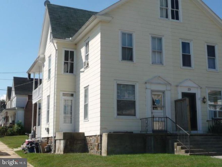 Great opportunity to build equity for investors, flippers, or handy persons. Spacious 3-story semi in need of total rehab. Spacious 1st flr has EIK, sep DR, and double living room. 2nd floor has 3 bedrooms. 3rd floor has 3 rooms for storage or fix up for additional living space. Tenant occupied. Currently rented at $745.00/month. Sold "AS IS." No FHA OR VA.