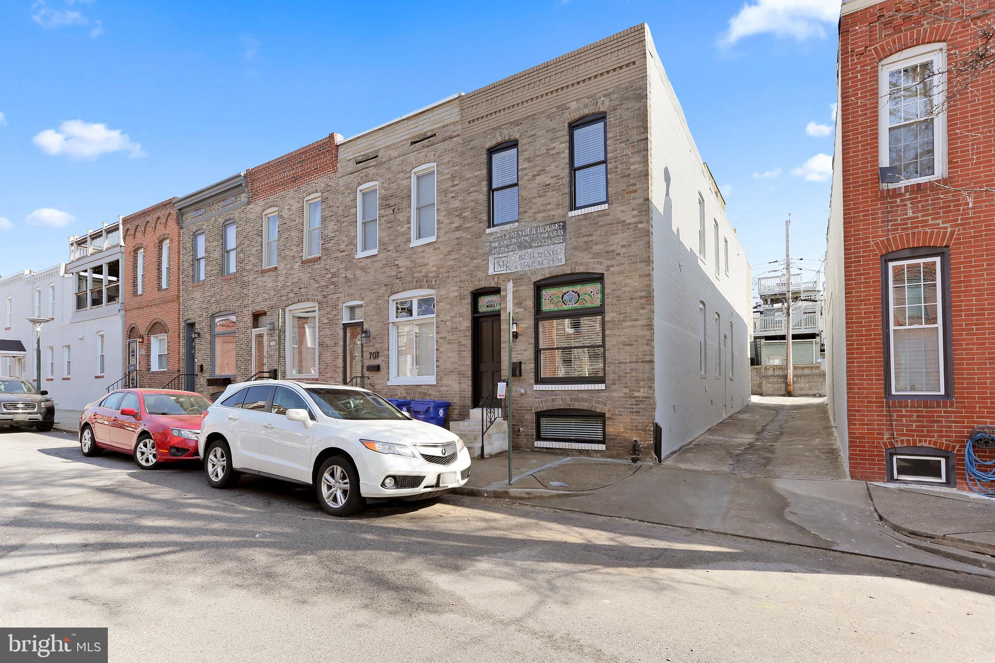NEWLY RENOVATED END OF GROUP ROW HOME LOCATED IN THE HEART OF CANTON WITH OFF STREET PARKING. GLISTENING HARDWOODS CASCADE THROUGHOUT. ENJOY CUSTOM WHITE CABINETRY, UPGRADED TRIM AND PAINT PACKAGE, IMPORTED TILE, QUARTZ WATERFALL COUNTERTOPS, SS APPLIANCES IN DESIGNER CHEF'S KITCHEN WITH OVERSIZED ISLAND.HOME IS EQUIPPED WITH SMART HOME FEATURES INCLUDING SMART LIGHTS, SMART SHADES, AND SMART LOCKS. TONS OF NATURAL LIGHT. FINISHED LOWER LEVEL. HIGH CEILINGS. TONS OF STORAGE. WALK-IN SHOWERS. WALK-IN CLOSETS. SPACIOUS 4 BEDROOMS WITH 3 BATHROOMS. EXPANSIVE ROOF DECK FOR ENTERTAINING WITH STUNNING VIEWS. SMART HOME FEATURES. PETS CASE BY CASE. CLOSE PROXIMITY TO RETAIL SHOPPING, LOCAL DINING, PATTERSON PARK, AND ALL MAJOR HIGHWAYS. SCHEDULE A PRIVATE TOUR TODAY.