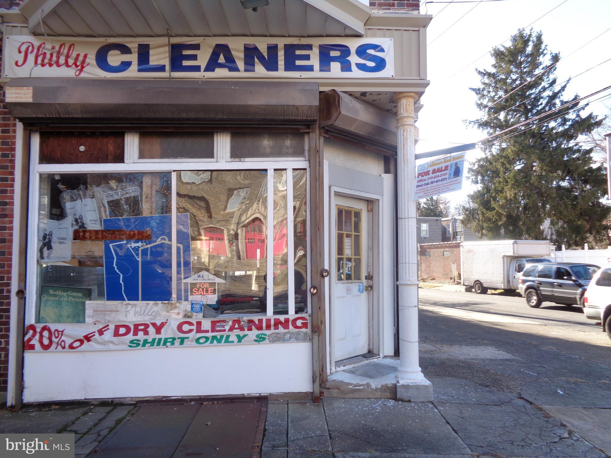 are you looking for a new place to call business building good location check out for the mix used corner property first floor business and 2nd floor residential, First Floor "Dry" Dry Cleaning (actual dry cleaning NOT done on premises), Second Floor apartment has 2 BUY OR LEASE