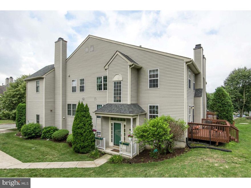 This freshly painted, bright, end unit colonial features new carpet throughout, newly replaced roofing, plus three full floors of living space. Enter through the tiled foyer that separates the spacious living room with fireplace and formal dining room with hardwood floors. The large eat in kitchen showcases stainless steel appliances and lots of cabinets. Also, on the main level is a convenient laundry room, an office space and a powder room. Upstairs master suite has eye catching vaulted ceilings, a walk in closet and full bath. Two additional bedrooms and hall bath complete this level. Lower level has storage and finished space that can be used as a playroom, exercise or media room. Unbeatable location close to routes 422, 29, 202 and turnpike and King of Prussia Mall. Three bedroom 2 bath townhome located in the sought after Providence View Community offering maintenance free living and superior amenities including pool, fitness center, playground and tennis courts