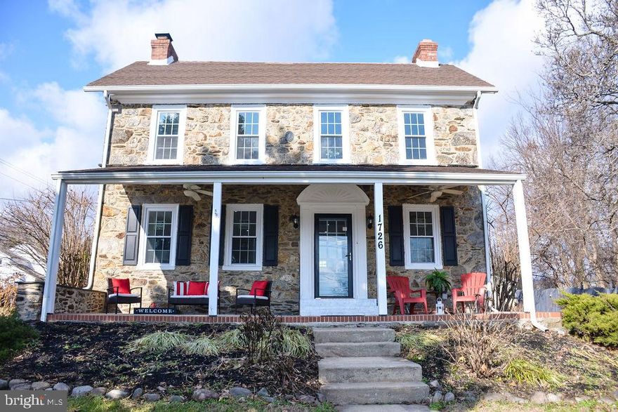 BACK ON THE MARKET! Here is your chance to own a part of Delco's history " THE HORNE FARMHOUSE"! This Gorgeous 3 Bed 3 Bath Stone Colonial has been Beautifully restored and renovated with lots of character and charm! The Front Porch runs the entire width of the house giving this home a Grand Appeal. FIRST FLOOR features: High Impact/Waterproof Vinyl Plank Flooring,  Crown Molding, Central Air, LED Recessed Lights, Smart Thermostat, Original Mill Work, an Oversized Living room with built-in's and fireplace, Formal Dining room, Large Kitchen, Half Bath, and First Floor Laundry for added convenience. KITCHEN: Granite counter tops, a custom built island w/ seating area,  Stainless Steel Appliance Package, LED Recessed Lights, Pendant Lights, and Soft Close Kitchen Cabinets. UPPER LEVEL: Newer carpet & padding throughout, Master Bedroom with full Bath and generous closet space, 2 additional Bedrooms, and a Hall Full Bath. The WALK UP ATTIC is perfect for storage or can be finished and utilized as a 4th Bedroom, Office, or Play Room, ect. All Bathrooms have Newer sinks, vanities, faucets, fixtures, mirrors, floors, and toilets. Unfinished basement. EXTERIOR: Perfect for outdoor Entertaining with it's rear Paver Patio, Garden, and Covered Side Porch . New Shutters. NEW ROOF! Covered Front Porch, Driveway parking for 4 cars & Storage Shed. Easy access to Philadelphia International Airport, South Philly, University City, major roads, shopping, transportation, playgrounds, and schools. Schedule your tour today!