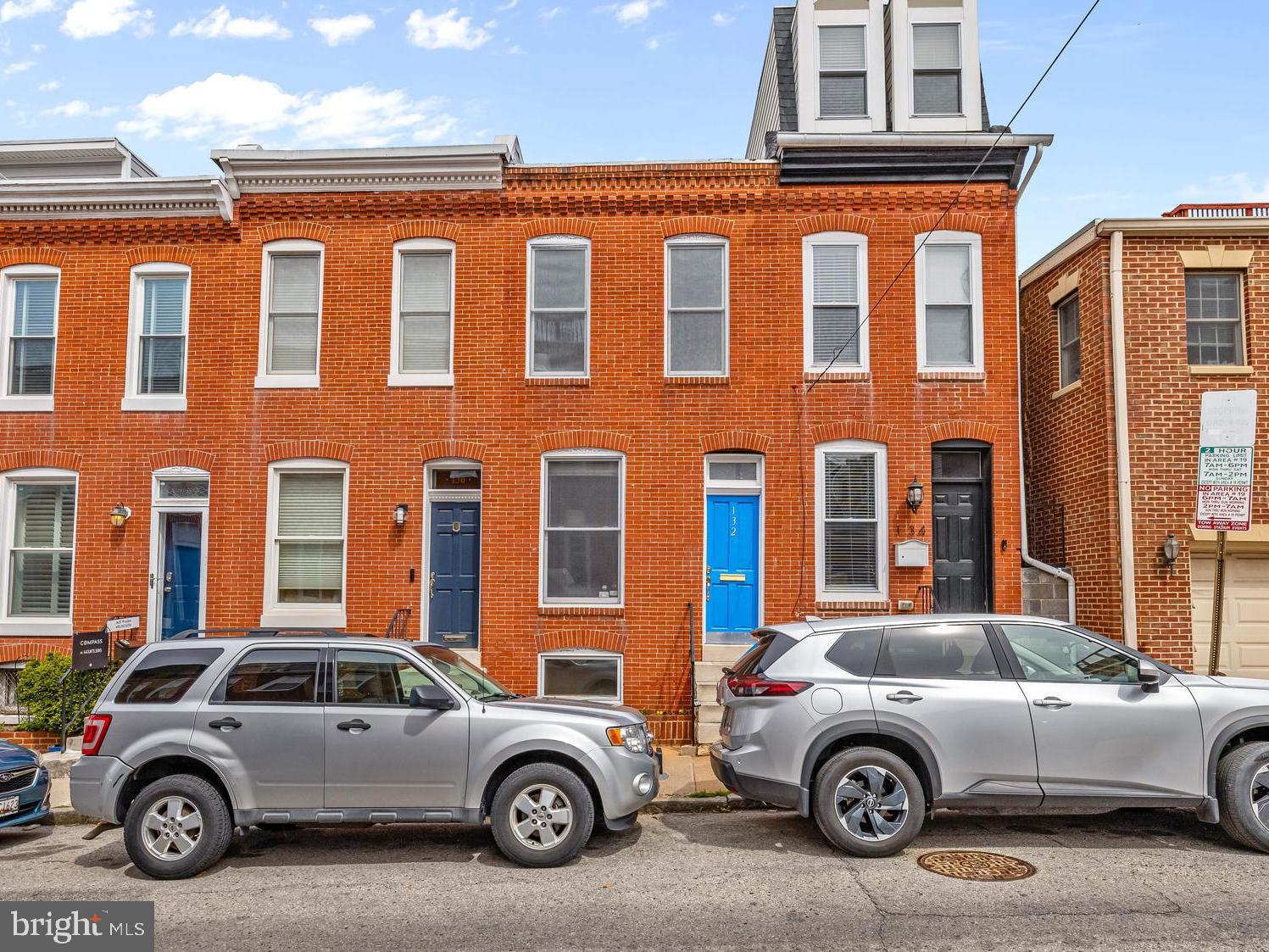 132 East Ostend Street offers a unique opportunity to own a large, centrally located Federal Hill rowhome with 2 car off-street parking for under $340,000. As you enter the home, you will be greeted by a bright and expansive living room that is highlighted by the original 125+ year-old hardwood floors. A powder room and a separate dining room are located adjacent to the massive kitchen. The beautiful kitchen provides plenty of storage and workspace, alongside upgraded granite counters and stainless steel appliances. Just off the kitchen is a covered deck that is great for entertaining and grilling out. Behind the covered deck is a true city luxury, an off-street parking for 2 cars! Upstairs, you will discover the primary suite at the front of the home, a centrally located full bathroom, and a rear guest bedroom. The primary suite provides 2 full-sized closets and an attached bathroom with a super shower with multiple jets. The guest room provides access to the 2nd floor deck that has skyline views. The lower level of this home is home to the laundry, mechanical systems, storage, and workshop.132 East Ostend Street offers a unique opportunity to own a large, centrally located Federal Hill rowhome with 2 car off-street parking for under $340,000. As you enter the home, you will be greeted by a bright and expansive living room that is highlighted by the original 125+ year-old hardwood floors. A powder room and a separate dining room are located adjacent to the massive kitchen. The beautiful kitchen provides plenty of storage and workspace, alongside upgraded granite counters and stainless-steel appliances. Just off the kitchen is a covered deck that is great for entertaining, picking crabs, or grilling out. Behind the covered deck is a true city luxury, off-street parking for 2 cars! Upstairs, you will discover the primary suite at the front of the home, a centrally located full bathroom, and a rear guest bedroom. The primary suite provides 2 full-sized closets and an attached bathroom with a super shower with multiple jets. The guest room provides access to the 2nd-floor deck that has skyline views. The lower level of this home is home to the laundry, mechanical systems, storage, and workshop. Located to all of the attractions of Federal Hill, Downtown, and the Stadiums. Make an appointment today!