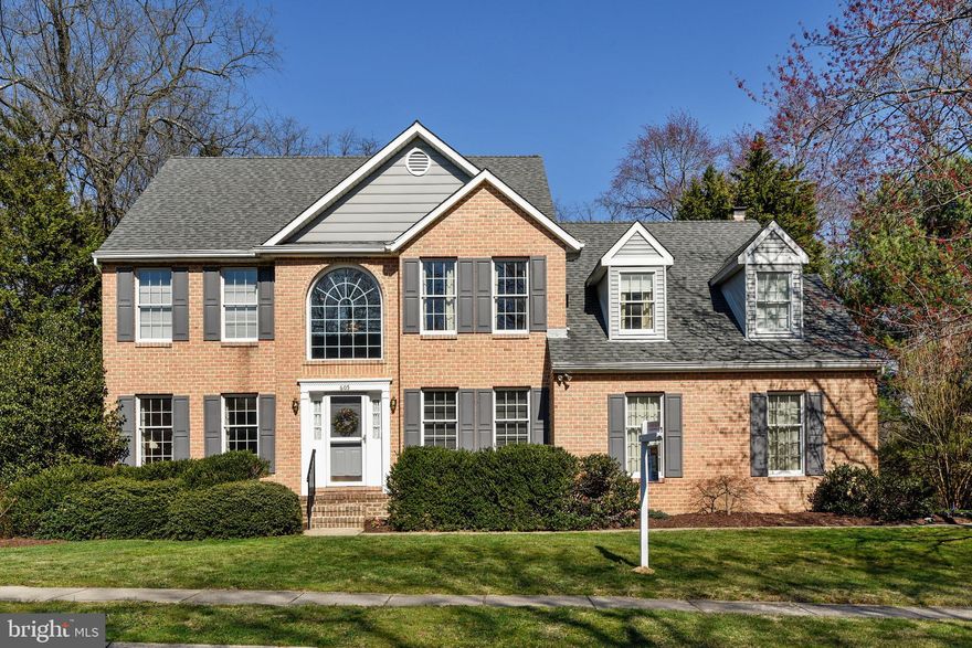Spacious brick front colonial on a half acre lot in Trinity Farms. New hardwood floors throughout the main level, and new carpet on the upper level and basement. Finished basement with rec room, bonus room and walkout stairs to the back yard. Amazing master suite with oversized walk-in closet, sitting room, and 5-piece super bath. Home has oversized composite deck overlooking private, wooded yard - excellent for entertaining. Two zoned heating and cooling system. Home has been meticulously maintained and prepared for market with fresh paint and landscaping.