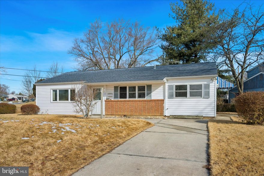 Now for sale in New Castle!  Enjoy 1-level living in this 1250 SF Ranch home with 3 bedrooms and 1 bathroom. Located on a fully fenced corner property, the home was just refreshed and updated and is move-in ready. Updates include new floors, new stove and refrigerator, new light fixtures, and fresh paint. As you enter, you'll find the living room, followed by the kitchen/dining area with gas cooking and room for a table or additional storage. Down the hall, there are 3 carpeted bedrooms with ceiling fans and updated hall bath with tub shower. There's also the utility/laundry area with side door that leads to a concrete patio for relaxing outside with family and friends. Driveway parking. If you're home shopping in the area, be sure to add this one to your must-see list!