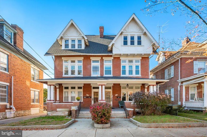 INVESTOR ALERT! Take advantage of this large 2-unit duplex located on the highly-sought after, prestigious, and very quiet Broadway Street in Hagerstown! Featuring a NEW ROOF, newer windows, stainless steel appliances in both units, 1 updated bathroom, and hardwood floors throughout, this property just needs the right tough of cosmetic finishes to become the cash-flowing investment property you've been looking for! This property is extremely rare as it consists of one 1 bedroom, 1 bathroom unit located on the main level, and one 3 bedroom, 1 bathroom unit located on the remaining 2 levels, making this unit much bigger than most 3 bedroom rental apartments. The 3 bedroom unit consists of a main level living area with 2 bedrooms and 1 bathroom, and an upper level with a 3rd bedroom and huge loft area. Both units have a rear walkout to the large backyard, which leads to an oversized garage that can be rented out separately or with one of the rental units. Don't miss your chance at this one, and schedule your tour today!