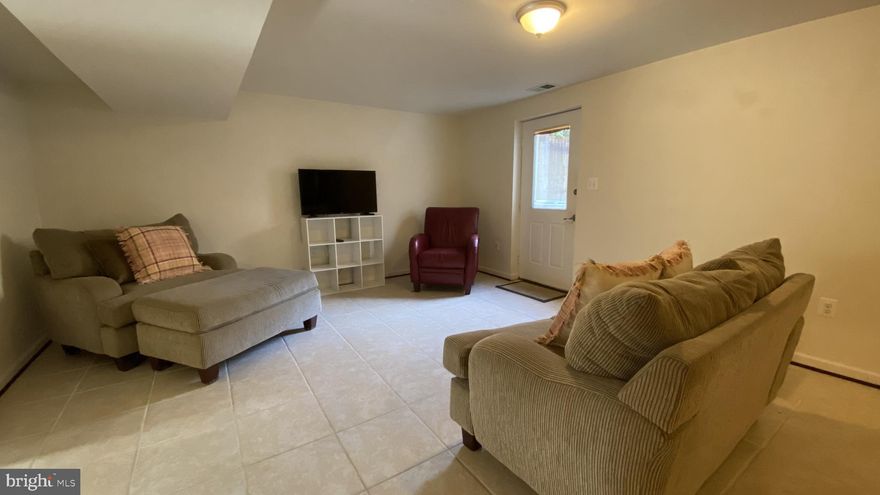 Well-maintained 1 bed/1 bath BASEMENT apartment (approx 1700 sqft)  with private entrance located in a quiet/peaceful neighborhood presents a comfortable living space. The interior includes all ceramic tile flooring with a modern yet cozy vibe, featuring French doors that lead into an office/workspace. The well-lit open layout connects the living area to a practical kitchen equipped with modern appliances.  The bedroom offers a snug retreat, complete with storage, while the bathroom boasts practical fixtures for everyday use. This apartment offers a practical and comfortable living experience, complete with internet access and a washer & dryer. Perfect space for those seeking a quiet lifestyle.  Monthly rent includes utilities. Credit score requirement: 650+; Income: 3x monthly rent; NO PETS ALLOWED