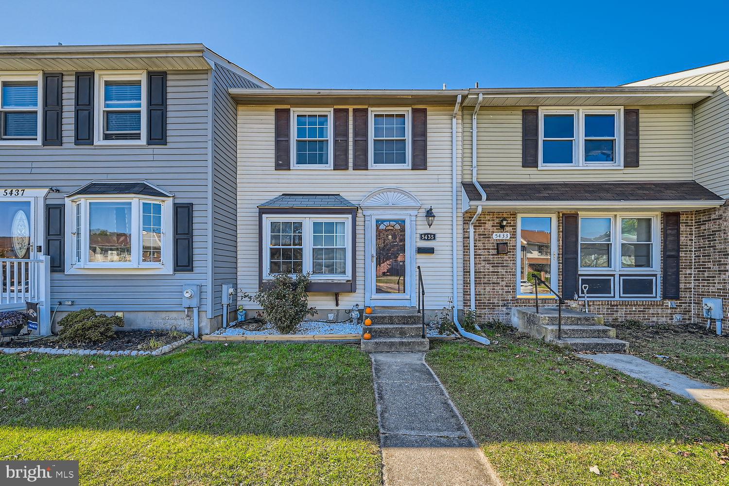 $285,000
5435 King Arthur Cir
Rosedale, MD 21237
Estimated payment $1,811/month
3
Beds
3
Baths
1,584
Sq Ft
$180
Price per Sq Ft
Highlights
Colonial Architecture
Central Air
Heat Pump System
About This Home
Welcome to your dream home! This stunning 3-bedroom, 1 full bath, and 2 half-bath beauty has everything you’ve been looking for. As you enter, you'll be greeted by gleaming hardwood floors that flow effortlessly through the main living areas, creating an inviting and elegant space. The spacious living room is perfect for gatherings and opens to a gorgeous deck through beautiful French doors, allowing for seamless indoor-outdoor living. Step outside to enjoy the fully fenced-in backyard—ideal for hosting barbecues, gardening, or creating your own private retreat.
The bright and charming kitchen is a true highlight, featuring a large bay window that's perfect for a cozy breakfast nook, a plant lover’s dream, or simply a sunny spot to relax with your morning coffee. There's ample space to cook, entertain, and make lasting memories.
The home continues to impress with its fully finished basement, offering even more space for your lifestyle needs. It includes an additional multipurpose room that can serve as a home office, gym, or playroom—the possibilities are endless!
Upstairs, the spacious bedrooms provide the perfect place to unwind, with plenty of closet space and natural light. The well-appointed full bath and two convenient half baths ensure that everyone has their own space.
This home is not just a place to live, but a place to truly enjoy life. From the stunning French doors to the bay window and finished basement, every feature is designed to bring comfort and joy. Don’t miss the chance to call this enchanting home yours!
