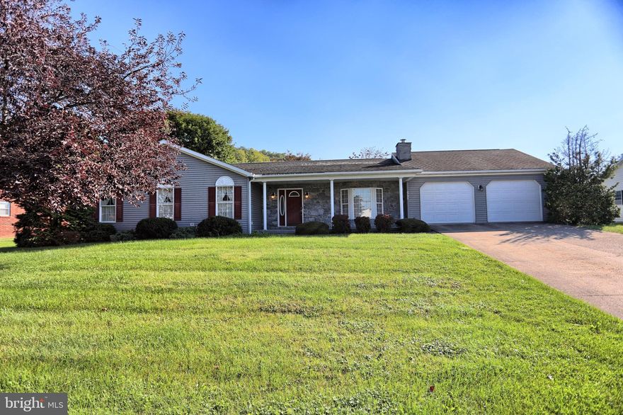 Well maintained 1708 sf 2 bedroom 2 bath home on .33 acre on West Fall St in McAlisterville! Kitchen, dining room, massive living room with a stone propane fireplace, large master bedroom with a huge walk in closet, oversized master bath with double sinks, a walk-in shower and a separate walk-in tub with jets. Sizable 2nd bedroom with large closet. 2nd full bath with a tub/shower combo. Main floor laundry - could be a small bedroom if needed. Extra wide interior doors and hallway for accessibility. Finished room in basement could be a bedroom or a rec room. Large unfinished basement space with superior walls, 200 amp electric service, geothermal heat/AC, workshop space and bilco outside entry. 24X30 attached oversized garage. See it today!