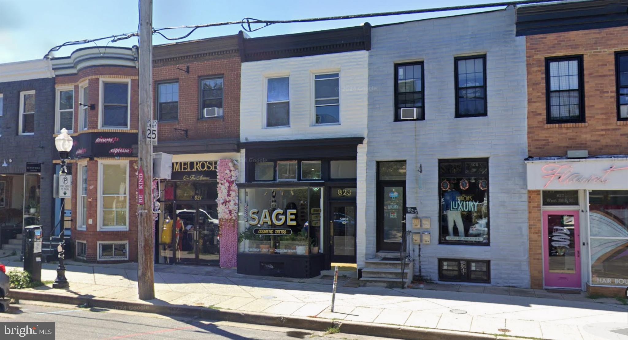 823 W 36th Street offers an exceptional retail opportunity on one of Baltimore’s most vibrant pedestrian corridors — The Avenue in Hampden. This highly visible storefront sits amid a curated mix of popular restaurants, boutique retailers, and lifestyle brands, drawing a strong daytime and evening crowd from both locals and visitors. The space benefits from heavy foot traffic, strong neighborhood demographics, and proximity to major employment hubs and Johns Hopkins University.
The property’s storefront features large display windows, exposed brick interior accents, and excellent signage visibility along 36th Street. This is an ideal setting for restaurants, cafés, specialty retailers, service concepts, or creative showrooms looking to establish a presence in one of Baltimore’s trendiest neighborhoods.
----------------------------------------------
$2500/mo NNN