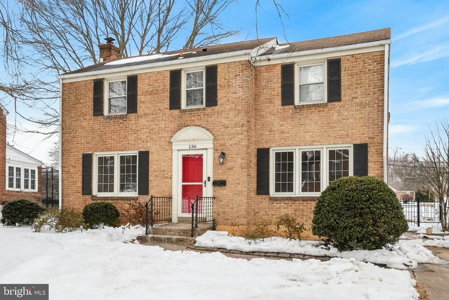 Updated, charming, and absolutely bursting with character—this is the one you’ve been waiting for. Tucked away in the sought-after Fairfax community and backing directly to Blue Rock Park, this home puts you exactly where you want to be. With quick access to 202 and 95, your favorite shopping and dining are always just a few minutes away. From the curb, the classic all-brick design and thoughtful landscaping make a great first impression. Step inside to find a fresh, modern palette and beautiful natural hardwood floors that span both levels. The living room feels bright and airy thanks to a ton of natural light, flowing effortlessly into the formal dining room and a stylishly updated kitchen. The kitchen is a standout, featuring maple cabinetry, brand-new quartz countertops, and stainless-steel appliances. By opening the wall to the dining area, the owners added a butcher block peninsula and breakfast bar—perfect for hosting friends or grabbing a quick morning coffee. Just off the kitchen, a large screened-in porch offers a peaceful spot to catch a spring breeze. It overlooks a massive, fully fenced backyard with a storage shed and plenty of grass for kids or pets to roam. Plus, with Blue Rock Park’s playground and basketball courts just steps away, your "backyard" feels even bigger. Head up the gorgeous exposed staircase to find three spacious bedrooms, each featuring hardwoods, ample closet space, and modern ceiling fans. The hall bath has been beautifully refreshed with a marble-top vanity, custom tile work, gold hardware, and chic shelving. Need more space? The recently finished basement adds a whole new dimension to the home, boasting durable LVP flooring, recessed lighting, a handy half-bath, and a dedicated laundry/utility room with extra storage. Complete with a private two-car driveway and a long list of maintenance-free upgrades, it’s clear this home has been meticulously loved and cared for. Homes in this part of North Wilmington don't sit for long—don’t let this one pass you by!