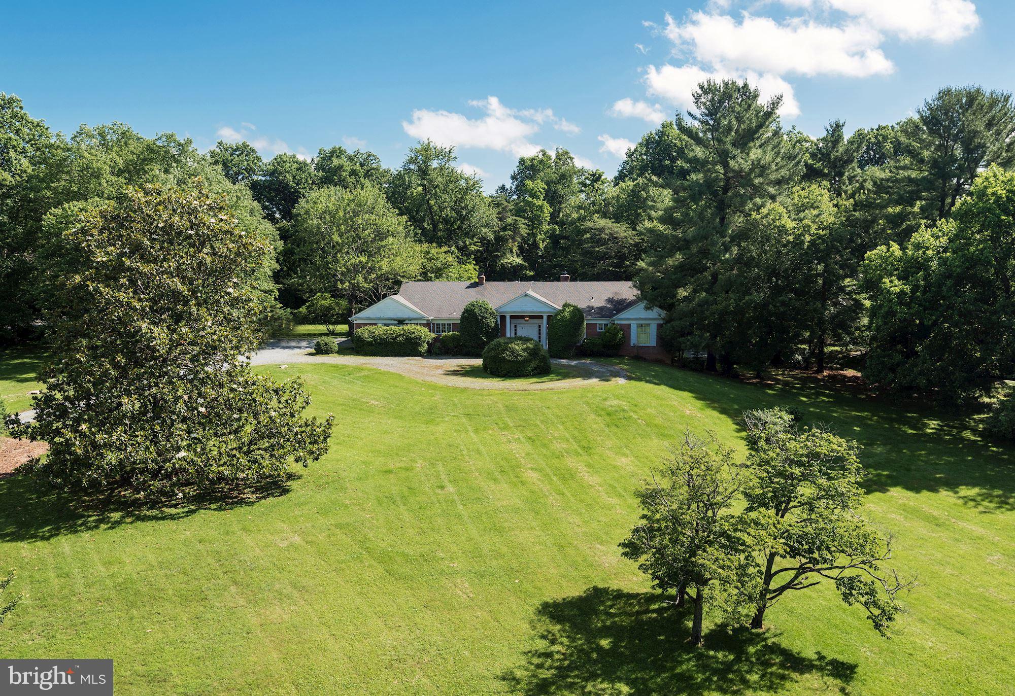 Special opportunity to build new or re-fresh this "Old Potomac" gem! Stone's throw to the Village and sited on a lush 2+acre lot...Expansive interior with 3BR on Main lvl, large eat-in Kitchen, Formal LR/DR with soaring ceilings, picture window & Fireplace. Finished walk out LL with rec room, additional guest room, and pool access. Circular drive & two-car attached garage. BY APPT