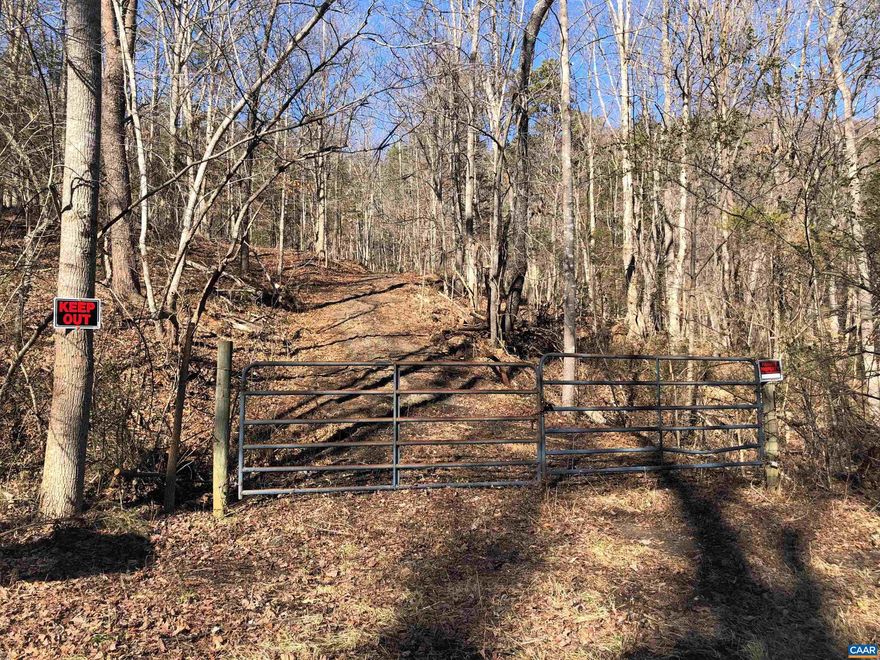 Conveniently located just 20 minutes South of Charlottesville, this property is ready for a new owner who wants privacy and seclusion.  Property has had prior percolation test completed for a 4 bedroom home.  Additional division rights are possible per county approval.  Property is mostly wooded.   No HOA's, covenants & restrictions or road maintenance fees.  Short drive to Walnut Creek Park.