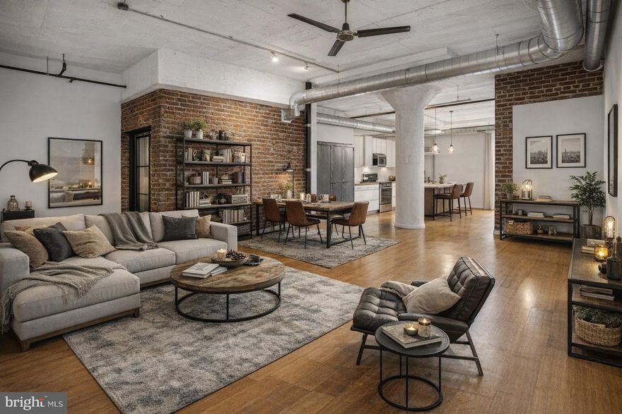 Rarely does a unit of this scale and accessibility become available in Fishtown’s premier warehouse conversion, Memphis Flats. Combining the privacy of a townhouse with the amenities of a luxury loft, this is the most versatile floorplan in the building.

The "Stand-Out" Features:
Dual Access: Features a rare private entrance off E. Eyre Street plus internal building access.

Massive Footprint: Nearly 1,600 SF of industrial-chic space—significantly larger than standard units.

True 3-Room Versatility: 2 Bedrooms + a large Office (easily functions as a 3rd bedroom); one room is fully enclosed, others feature 3/4 loft walls.

Deeded Essentials: Includes 1-car parking (space #10), a private storage unit, and bike storage.

Full Accessibility: One of the few buildings with elevator access to all levels, including the mailroom, gym, and basement.

The Fishtown Edge:
Located in the heart of 19125, you are steps from the city's best "Maker Culture." Walk to Suraya, Pizzeria Beddia, and La Colombe in minutes. This is urban living at its most sophisticated and convenient.

Property is virtually staged.