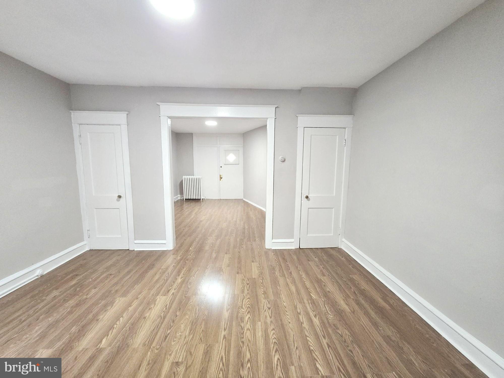 This beautifully remodeled, 1st floor apartment offers surprising flexibility and abundant living space. The shared enclosed front porch welcomes you home, while the spacious interior is exclusively yours to enjoy. Step into the freshly painted living room with brand new flooring, leading to a versatile room that can used as a bedroom or office. The updated kitchen features generous counter space and room for a dining table. The full bath completes this floor. Downstairs, the fully finished lower level offers an additional bedroom and access to the storage area. With so much space you won't believe you're in an apartment!! Convenient location. Close to school, shopping and transportation.
Tenants are responsible for all utilities. Applicants must meet credit specifications and income requirements to qualify. Other requirements include payment of the first and last months’ rents plus a security deposit equal to one month rent. Tenants are required to show proof of Renter’s Insurance. $50 application fee per adult. NO pets. All potential Tenants are subject to the following screenings: financial, criminal and rental history. Owner is a PA licensed Real Estate Broker.
