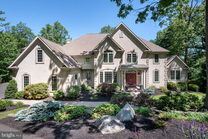 Experience the ultimate LIFESTYLE in this stunning WEYHILL WOODS home. Make every day feel like a vacation w/nearly 7000 sqft of living space situated on 2 lush acres in a PARK-LIKE SETTING. This dream property features an IN-GROUND POOL & SPA w/ a beautiful view of the SV Rail Trail & the 11th hole of the Grace Course at SVCC. The kitchen sports top-of-the-line appliances, custom cabinets, QUARTZ counter tops, a butler's pantry + an eat-in area overlooking the pool -- the perfect place to entertain. Upstairs are 4 generous BRs w/ en suite baths, including the primary BR featuring 2 walk-in closets & a spa-like bathroom w/ BLISSFUL SOAKING TUB, a stunning walk-in tiled shower, & double vanities. The Lower Level is also COMPLETELY FINISHED w/ an entertainment area, FITNESS RM, full bath, + a 5th BR w/ full bath-perfect for guests, Au pair, or in-law suite. Professionally landscaped w/ mature trees & shrubs, paver walkways, and 3-car attached garage, this PHENOMENAL PROPERTY has it all.