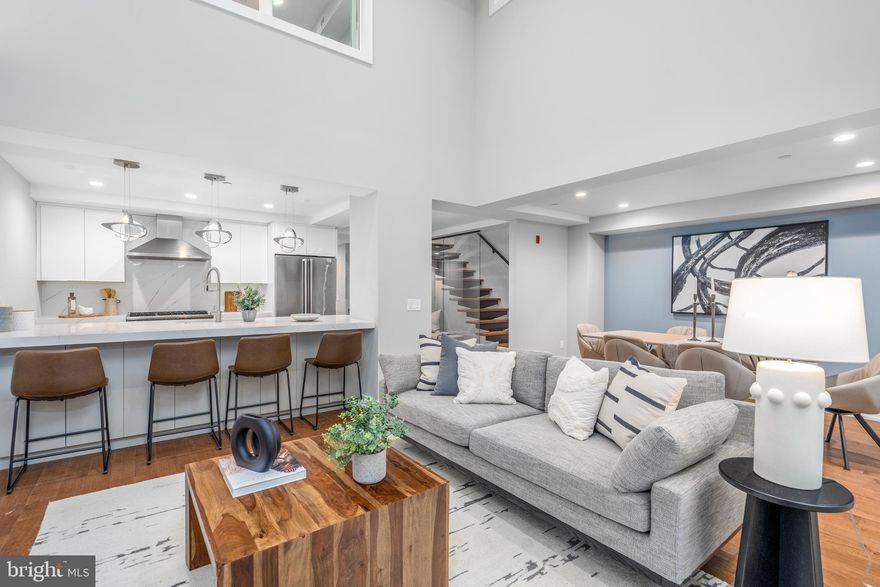 Welcome to TwoSixTwo, Rittenhouse Square's nicest boutique condo building, located centrally at 16th and Spruce Streets in Center City. Unit 2 at TwoSixTwo is a stunning 3 bedroom, 2.5 bathroom residence spanning three floors of the building and includes multiple levels of private outdoor space. While TwoSixTwo's beautifully designed brick facade aligns perfectly with the cornice edges of the historic buildings that fill the block, the interior is bright and modern, lending a beautiful mix between classic and new. Unit 2 is the definition of privacy, offering city living paired with tranquility. As you enter your front door, you are met with a gorgeous chef's kitchen, equipped with Viking appliances, rich quartz waterfall countertops, tons of custom cabinetry, and Hubberton Forge pendants. Off the open kitchen and living room, you enter your large patio, where you can be free to read a book on your private patio or host your friends for a stylish dinner party. The lower level has two secondary bedrooms, a large, stunning bathroom, ample storage space, and another outdoor patio off of both bedrooms, perfect to hang a TV and watch your favorite movie under the heat lamps as the weather gets crisp. Both exteriors are equipped with outdoor lighting. The primary bedroom, bathroom, and master closet can be found on the top floor, overlooking the open living room. The large Owner's suite is perfectly set up with an incredible bathroom, outfitted with Porcelanosa tile throughout, a free-standing soaking tub, rainfall shower head, double vanity, and heated floors. This home also offers direct access to the building's common roof deck, offering breathtaking panoramic views of the city. The long list of building amenities includes package concierge, cold storage, large temperature-controlled on-site storage, and smart home technology. Most importantly, this home has a 10-year tax abatement! This location can't be beaten, with tons of restaurants, shopping, and Rittenhouse Square Park just steps away. Famous nearby landmarks and eateries include the Kimmel Center, Pennsylvania Academy of the Fine Arts, Lacroix Restaurant at The Rittenhouse, Parc, Rouge, and Via Locusta. There's easy access to surrounding neighborhoods and major roadways via Broad Street, Market Street, and public transportation. Opportunities to own a luxury, new-construction home, in a boutique condo building located in Rittenhouse Square don't come often! Taxes and square footage are the responsibility of the buyer to have verified.