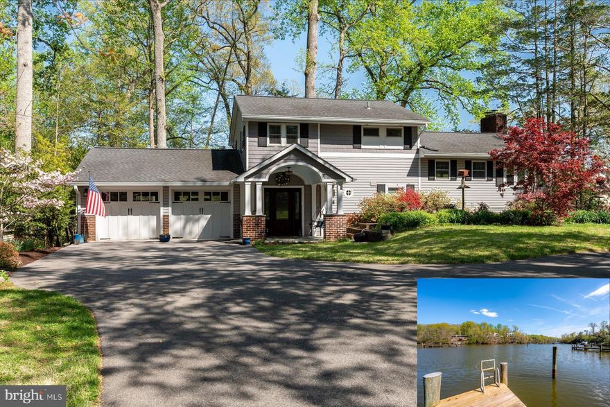 Waterfront home with almost an acre tucked along Church Creek, just off the South River, 26 Wilelinor Drive offers a rare blend of convenience, privacy, space, and meaningful waterfront living. Set on nearly an acre (.8642 acres), this property pairs a thoughtfully renovated home with a deeded dock featuring two slips, with the pier resurfaced, one slip offering a floating dock for easy water access and the other recently dredged.  Originally built in 1960 and extensively renovated in 2013 and 2015, the home spans four levels with four bedrooms and two and a half bathrooms. Three bedrooms are located on the top floor, with the fourth bedroom and a dedicated office space on the lowest level.  The entryway opens into the level featuring a family room and game area, along with access to the back patio. From there, the main living level features an open concept layout centered on a bright kitchen with updated granite countertops, an oversized 62" x 80" island, built-ins, pot filler, gas cooking, and stainless steel appliances. The main living room offers extensive natural light, access to the back patio, and water views.  Two fireplaces, one wood stove and one gas, provide additional heat.  The backyard is a true extension of the home, with newer hardscaping and extensive landscaping completed over the years, creating a setting that feels more like a private park.  The property includes a surround sound system, new drain field (2025), updated gutters and drainage systems, and major mechanical updates including HVAC, water heater (2024), and a whole-house generator with an automatic transfer switch.  An oversized two-car garage with a third door for drive-through access to the backyard, a circular driveway, side driveway for additional parking, and a 12' x 18' shed provide storage and parking flexibility. The backyard also includes a compost station and a large kayak rack.  The shoreline has been reinforced with new pilings and deadheads. Additional features include smart home hubs (two hubs and a dot) and a programmable thermostat.  Wilelinor Estates is one of Edgewater’s most distinctive waterfront communities, quietly set apart, yet minutes to Annapolis. Known for its wide streets, mature trees, and access to Church Creek, the South River, and beyond, the neighborhood offers a waterfront clubhouse, boat slips, a kayak and paddleboard launch and racks, and trails along several ponds. Life here centers around the water, the outdoors, and a sense of space that’s increasingly hard to find.
