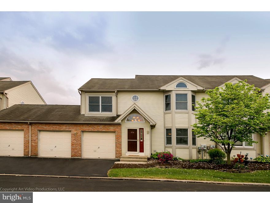 Open House   6/20, Sat 1-3pm  The largest & Luxurious 1,789 Sq ft Condo in desirable community of the Ridings at Brookside.   Well kept home with 3 bedrooms, 2.5 baths, spacious fam room with corner fireplace, cathedral ceilings and French doors that lead to a lovley garden deck bordered by pine trees.   Gorgeous kitchen plus gracious dining area, and tastefully decorated throughout!  Hardwood floors in the huge living room and formal dining room.  This home also features Central AC, custom drapes, and first floor laundry.  2 car garage with a carefree lifestyle & unlimited parking space.   Tennis courts, swimming pool, clubhouse, lawn care and snow removal are included in the condo expense. This truly is a beautiful home!