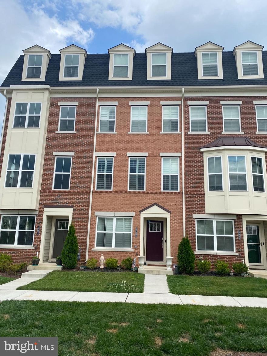 Why wait for a new townhouse to be built when you can own this beautiful 3 year young, 4 story, garage  townhouse in Eastchurch that is walking distance to downtown Frederick.  Features include a beautiful gourmet kitchen with huge island, LVP flooring everywhere except stairs, new tile installed in both powder rooms, plantation shutters on all windows on the front of the house, built-in cabinet in dining area, freshly painted primary bedroom and bathroom, custom closet in primary bedroom, custom window ledges on rear of home  and the HOA cuts your grass too! 4th floor has bedroom, full bath, loft area and balcony.  (Loft area currently used as bedroom). Just a few steps away from community pool.