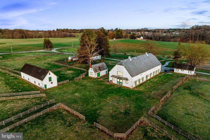 Once in a lifetime opportunity to own, utilize, customize and preserve part of historic Crebilly Farm. This 27.40 acre "Equestrian Facility", placed under conservancy, features enclosed paddocks, several notable barns including a classic Pennsylvania forebay barn,  large horse barn with 16 stalls,  tack room, feed room, wash stall ,  corn cribs, storage sheds, 2 guest houses and an original blacksmith shop.
2 additional 15 and 34 acre parcels, adjacent to this lot, are also available. The new owner of this parcel may build the home of their dreams on this site, or purchase one of 3 additional available parcels. The adjacent 15.29 - acre "Homestead Lot", listed separately,  features the John Milner designed and Griffiths constructed residence. A 35.08 -acre vacant "Field Lot" with endless views, is also available, as well as a 24.41 acre "Crebilly Lot" which features the original stone bank barn, a custom crafted chapel by John Milner and a fabulous building site for a new residence.
This Equestrian Lot will have access to the adjacent 208 acres which is under agreement of sale with Westtown Township, with the intention that it will be subject to deed restrictions associated with County, State and other funders providing for trails and passive recreation.  
Each of the above-described offerings are available as part of one of Chester County's largest and most scenic farms, owned by the same family since 1937, in all of its spectacular beauty. Their love of the property will benefit the next owners who will be moved by the breathtaking vistas and complete privacy year-round and who value the fabulous historic buildings, barns, equestrian facility and agricultural potential. It’s a spectacular oasis in a coveted and convenient location.  Just minutes from renowned schools, shopping, restaurants, transportation, Philadelphia International Airport and more.