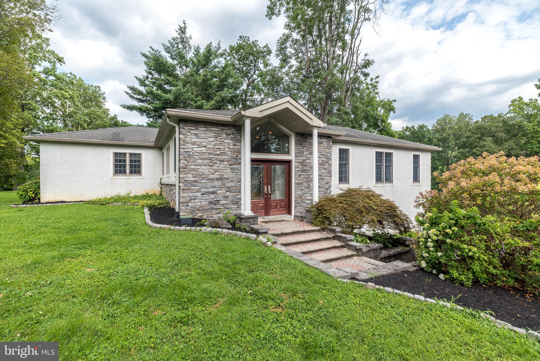 Beautiful contemporary ranch home located in Upper Merion Township is just minutes from the Main Line, Conshohocken Boro and major arteries. Well appointed kitchen features granite countertops, stainless steel appliances and breakfast bar. An abundance of windows brighten the family room with gas fireplace. The open floor plan allows for easy entertaining from the kitchen and dining area. Secluded paver patio is accessed from the family room. Wood floors grace most of this home. Primary bedroom with walk-in closet is adjoined by a gorgeous bathoom with jetted tub and stall shower. Two additional ample sized bedrooms and hall bathroom. Laundry room. Powder room. Partial basement with mechanical systems has some storage. Oversized two car garage. First and last months rent and security deposit due at signing. No pets. Smoking is prohibited.