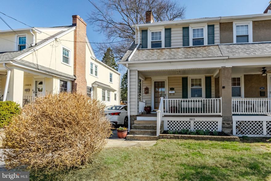 From the welcoming embrace of the front porch, this delightful colonial-style twin nestled in the vibrant community of Ardmore exudes character and warmth. Upon entering, you are greeted by a cozy living room with a gas fireplace that seamlessly flows into the formal dining room with a coat closet (look down, there are hardwood floors under the perfect wall to wall champagne color rugs).  Just perfect for intimate gatherings or leisurely meals. The well-appointed kitchen boasts ample space for culinary explorations and grants easy access to the large, private deck and  backyard. This serene outdoor space provides a secure oasis for relaxation and entertaining guests. Whether savoring your morning coffee or hosting an evening BBQ, the backyard is sure to become your favorite retreat.  The home features three well-sized bedrooms and a full bathroom, ideal for those seeking comfort and functionality. Below, a full basement offers a laundry area, generous storage, and Bilko stairs to exterior. BONUS!!! There is a private driveway that easily fits two cars.   Embrace a lifestyle of ease and convenience in this charming residence. Schedule a viewing today and make 2803 Oakford Road your own haven of tranquility.  Short walk to Normandy Park.  Close to elementary school.  This Ardmore gem has everything you want and checks all the boxes!