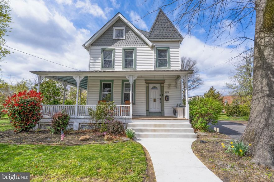 Offer accepted- open house canceled!
Welcome home to a beautiful Victorian style home in charming Langhorne Borough in award winning Neshaminy School District. A perfect blend of modern living and charm, this home has all the upgrades you're looking for without sacrificing its original character.  Inside, you'll love entertaining loved ones in the recently remodeled main floor. A completely expanded gourmet kitchen boasts extra storage space, upgraded appliances including double KitchenAid ovens, and an expansive island that will truly be the heart of the home. The large living room flows seamlessly between the kitchen and dining room space, with plenty of room for everyone.  A cubby room off the kitchen provides extra storage space and a there is a recently added and fully renovated full bathroom. Laundry is conveniently located on the main floor as well.  Upstairs, there are three good sized bedrooms, all with loads of natural light pouring in. Beautiful hardwood floors upstairs add warmth and character. A second full bathroom upstairs has been stylishly updated but still boasts a claw foot tub. And the finished third floor provides a bonus room space- current owners use it as a combined play room and home office. Two closets on this level provide plenty of extra storage.  This home has clean and efficient natural gas for heating, and two zones for central air, making the home more energy efficient and comfortable year round.  With a tankless on demand hot water heater and an additional reserve tank, you'll never run out of hot water! The large yard is perfect for gardening or gathering- whatever you like, and a sizable detached garage/shed is perfect for storage. The wraparound porch with newly restored front stairs is the perfect place to enjoy all that Langhorne Borough has to offer throughout the year, from the Memorial Day Parade, to the Summer Concert Series, to Dickens Night. Close to Mayor's Park and playground, and a  quick walk will take you to a coffee house (that serves wonderful pancakes), an arcade for the kids and the kids at heart, pizza and sandwich shops, salons, and many other local businesses that give Langhorne Borough its unique charm. Also conveniently access major transportation routes, making commuting to Philadelphia, New York, and even Washington DC a breeze. Come fall in love with this home in Langhorne Borough today!