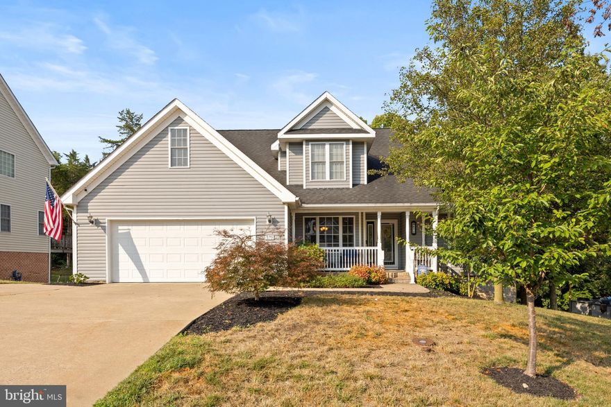 Welcome to your dream home! This stunning 5 bedroom, 3.5 bath cape cod offers the perfect blend of classic charm and modern convenience.  Enjoy the inviting open space living room with a gas fireplace perfect for cozying up in on chilly evenings. The dining room provides an ideal settling for family dinners and entertaining guests. The first floor main bedroom offers a private retreat with an ensuite bathroom. The finished basement complete with home theatre room with screen, projector and wet bar offers extra living space and the attached two car garage provides convenience and ample storage. Step outside to a large lot that provides plenty of space for gardening or play. This home features  two gas fireplaces, newly refinished hardwood floors, newly remodeled laundry room, new trex deck boards, two active internet service providers, Tesla charger (50 amp) inside garage, heated garage with hardwired, ceiling mounted heater, brand new refrigerator, new dish washer, new upstairs HVAC and New roof being installed on August 2nd! Don't miss the opportunity to own this exquisite home situated  with easy access to I81 and I66, schools, parks, shopping and dining where every detail has been carefully considered to provide comfort, style and functionality.  Professional photos coming on August 1, 2024. Security cameras on premises. Camera and wifi mesh system does not convey.  Can be purchased for $3,000.00.  For the theatre, couches, projector and big screen tv at bar and lutron smart lighting wireless controller and all in wall wiring conveys. Speakers, rack and equipment does not convey.