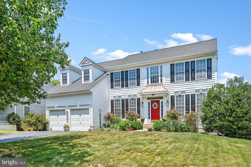 PRICE IMPROVEMENT! Here is your chance to live in the very beautiful and much sought after GREENWAY FARM subdivision. This 6 BEDROOM, 3.5 bath home, with over 3600 sq feet of living space, has been lovingly maintained and updated for move-in ready convenience!  Located on a quiet Cul-de-sac, the freshly painted main level has a dedicated office with French doors, a living and dining room, eat-in kitchen and large, step-down family room with a gas fireplace. The remodeled kitchen features white cabinetry, new quartz countertops, new double sink/disposal, and stainless steel appliances. A deck with stairs to a large patio and backyard below sits off the kitchen.  A powder room and laundry room (washer/dryer 2022) are also on the main level.  The hardwood floor has been newly refinished.
The upper level has FIVE large Bedrooms, the huge primary bedroom includes a walk-in custom designed closet system, trey ceiling, and updated en-suite bathroom with separate tub and shower and dual sinks. 
An additional large bathroom with dual sinks and tub/shower completes the level.  
The lower level features a walk-out basement to patio, a family room,  bedroom and full bath for guest privacy!  2 storage rooms and additional refrigerator and freezer will convey. 
Updates include:  Remodeled Kitchen 2023 - Both HVAC systems replaced in 2017 and 2019 - Architectural Roof replaced in 2018 - 75 Gallon Gas HW Heater replaced in 2019 - Driveway recently resealed. 
Loved Leesburg location - quick commuting access, tree-lined neighborhood and short hop to historic downtown Leesburg or the outlets for shopping & dining!The Greenway Farm Community provides  Pool (with Swim Team!) Tot Lots, Tennis Courts, Basketball Court,  Sand Volleyball Court, various walking trails. This lovely home is anxiously awaiting a new family, don’t miss out!