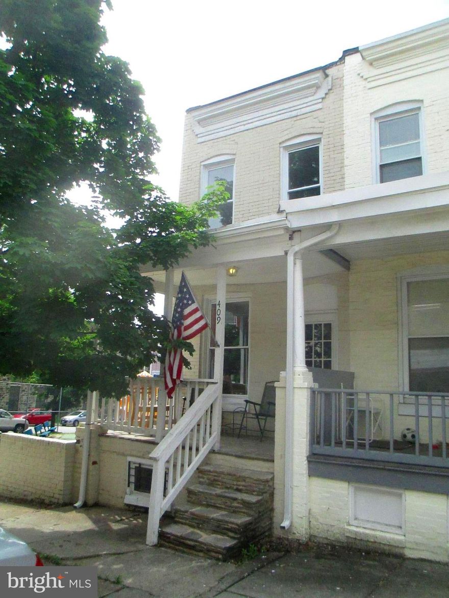 Super cute home in one of Baltimore's hottest neighborhoods! Value priced to allow for TLC, this end of group home is on a quiet street and features exposed brick, full height unfinished basement, deck off of kitchen, covered front porch plus in a VERY convenient location. Sold as-is to allow the new buyer to make improvements.