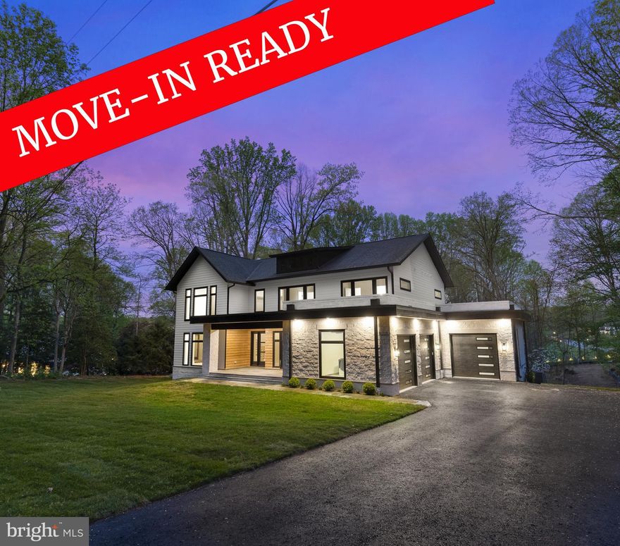 **READY FOR IMMEDIATE DELIVERY** This transitional meets contemporary home sits on a wooded  2.5 acre lot in the coveted Madison School district. The home boasts oversized windows, 3 car garage, screened in porch with double sided fireplace, oversize deck, custom designer tiles in the bathrooms, high end finishes both inside and out, Sub-zero/Wolf appliances, 5in engineered hardwood floors on two levels, and so much more. The home also has access to Vienna, Fairfax, Dulles, and major commuter routes.