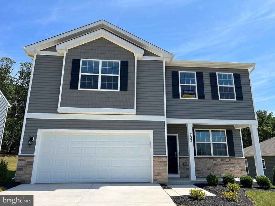 Ridgely’s Reserve is Harford County’s most sought after premier single family and “villa style” townhome community. Ridgley’s Reserve sits high over Harford County and provides breathtaking views of the tree lined community. Once inside the spacious, airy, greenery filled neighborhood its immediately evident that the developer put a lot of thought into the details. The Brick monuments and beautiful landscaping upon entry, large lots, playground, widened streets, pocket parks, walking trails, extra parking and more all come together to provide the community members a quiet, comfortable place to call home.
The Penwell floor plan, by D.R. Horton features a spacious, open floor plan boasting 2,159 square feet.  The Penwell is a two-story living plan with a two-car garage, inviting front porch, large yard, 4 spacious bedrooms and 2 and a half bathrooms.  Upon entering the home, you will be greeted with beautiful natural light; the home is full of bright windows and a large glass sliding door in the rear. The kitchen is a chef’s dream with a sprawling 7-foot stone island perfect for meal prep and entertaining as well as a huge walk-in pantry and stainless steel appliances! The Penwell also offers a flex room as you enter from the front door that’s ideal for a formal dining room, playroom, home office or whatever fits your needs!  The great room is spacious and friendly and has a ton of space. The owner’s suite on the second level offers a luxurious owner’s bath with a separate shower, private water closet, and large walk-in closet. There are 3 additional very spacious bedrooms, a full bathroom, a walk-in laundry room on the second level.
All of D.R. Horton’s homes come with an extended warranty for your peace of mind. Our onsite project manager provides superior attention to detail, top of the line workmanship and quality materials. Your new home also includes our smart home technology package, this includes a video doorbell, smart lock, alarm panel, Wi-Fi enabled thermostat and garage door, LED lights, ceiling fan rough in’s and prewires for TVs!  We also offer inhouse financing with helpful, knowledgeable, friendly and caring loan officers. DHI mortgage also offers below market interest rates and help with closing costs! At D.R.Horton we also love our realtors and work together through every step of the process. 
Ridgely’s Reserve is the first exit into Harford County!  Conveniently located off I-95 at the Fallston – Joppa exit. This ideal location makes the commute quick and easy to just about anywhere! Including Aberdeen Proving Ground, downtown Bel Air, White Marsh, and north or south of Baltimore. Please come in for a visit!