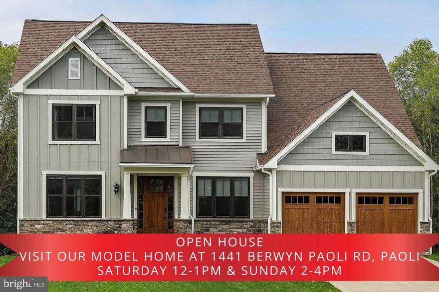 Introducing a rare opportunity for true main-level living in the heart of West Chester—welcome to your custom-built retreat at Timber Mill, an exclusive enclave of just five estate homes nestled on spacious 1+ acre lots. Thoughtfully designed by Zappitelli Homes, this residence offers the perfect blend of timeless European elegance and modern functionality, centered around a luxurious first-floor primary suite and smart, open-concept layout.

With over 3,800 square feet of living space, this home offers everyday ease and sophistication from the moment you arrive. Open the front door to a dramatic two-story foyer flanked by a formal dining room and a dedicated first-floor study, ideal for working from home or quiet reading. Just beyond, the soaring great room with fireplace flows effortlessly into the gourmet kitchen and light-filled breakfast room. You’ll love the oversized island, walk-in pantry, and built-in drop zone just off the 3-car garage—thoughtful details that elevate daily life.

At the heart of the home is the expansive first-floor owner’s suite, offering two large walk-in closets and a luxurious bath with dual vanities and walk-in shower. Optional configurations allow for additional guest accommodations or expanded bath layouts, including a full first-floor guest suite for multi-generational living or hosting in comfort.

Upstairs, three generously sized bedrooms, two full bathrooms, and a spacious bonus room provide flexibility for guests, hobbies, or additional living space. There’s also the opportunity to finish the daylight basement with multiple large recreation areas, a bath, or even a media room—customizable to your needs.

Outside, enjoy the privacy and potential of your one-acre+ homesite, perfect for a future pool, garden, or outdoor kitchen. And with no builder-grade shortcuts, you'll benefit from extensive included features like premium cabinetry, quartz or stone countertops, wide-plank flooring, and generous design allowances—so you can personalize your finishes without surprise upgrade charges.

Just minutes from the restaurants, shops, and charm of downtown West Chester, this is your chance to own a high-quality, highly functional new construction home designed for both beauty and practicality. If you’ve been waiting for first-floor living without compromise—this is it.  GPS - 301 Reservior Rd, West Chester