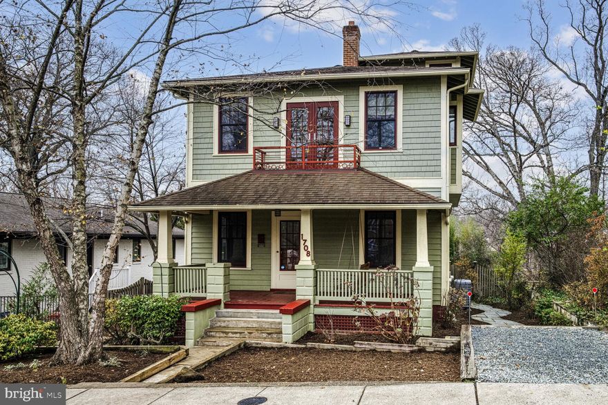 Charming, one of-a-kind 1920’s Craftsman with 3 bedrooms and 4 baths in Cherrydale with loads of updates and a detached guest cottage/ADU with kitchen, sleeping space, full bath and living space that makes the house live like it's 4 bedrooms and 4 baths! This lovely home offers a covered front porch that opens to a formal living room and dining room with original heart of pine floors. Step from the dining room to a chef’s kitchen with updated flooring and honed soapstone counters that leads to a fenced back yard just perfect for entertaining. A well-appointed bedroom and updated bath complete the main level. Upstairs, an upper-level landing provides bonus space for a den or sitting area. The primary suite with Juliet balcony and custom walk-in closet with full bath is followed by a second bedroom and bath with clever playroom nook and a walk-up loft that makes for a perfect home office. Enjoy a lower level with loads of storage, laundry space, wine cellar and sidewalk-out. The guest cottage (or ADU) with deck and lower-level workroom makes a perfect rental, in-law space or home office. If you’ve got a green thumb, you’ll love the abundant planter boxes, and the flagstone patio provides great outdoor entertaining space. Conveniently located just steps from Oak Grove Park and Cherry Valley Nature Area, 1 mile to Virginia Square Metro with easy access to I-66! Moments to Cherrydale and Ballston Shopping, Dining and Entertainment!