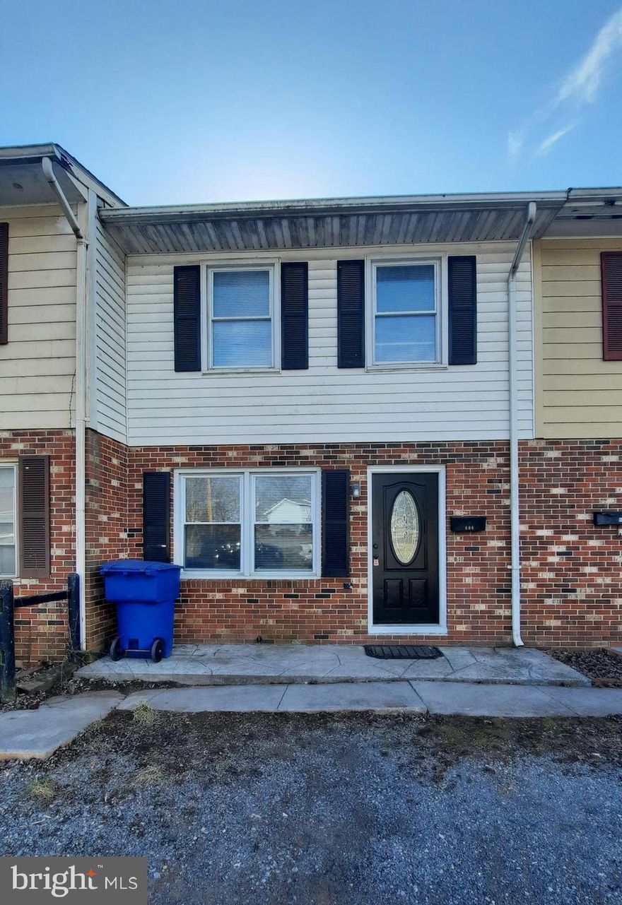 Affordable living in this freshly painted, renovated townhome.  Vinyl plank flooring throughout the first floor, new back door, ample kitchen storage and modern appliances. New carpeting on the stairs, bedrooms and upper floor landing. The full bathroom has a new tub, light fixture and fresh paint. Newer HVAC system for central heating and air conditioning. Attic has been reinsulated and the crawlspace encapsulated.  Enjoy relaxing on the covered back porch with your morning coffee or chilled beverage in the afternoon. There is also a generous back yard that would support a small garden. Do not wait, schedule your tour today!