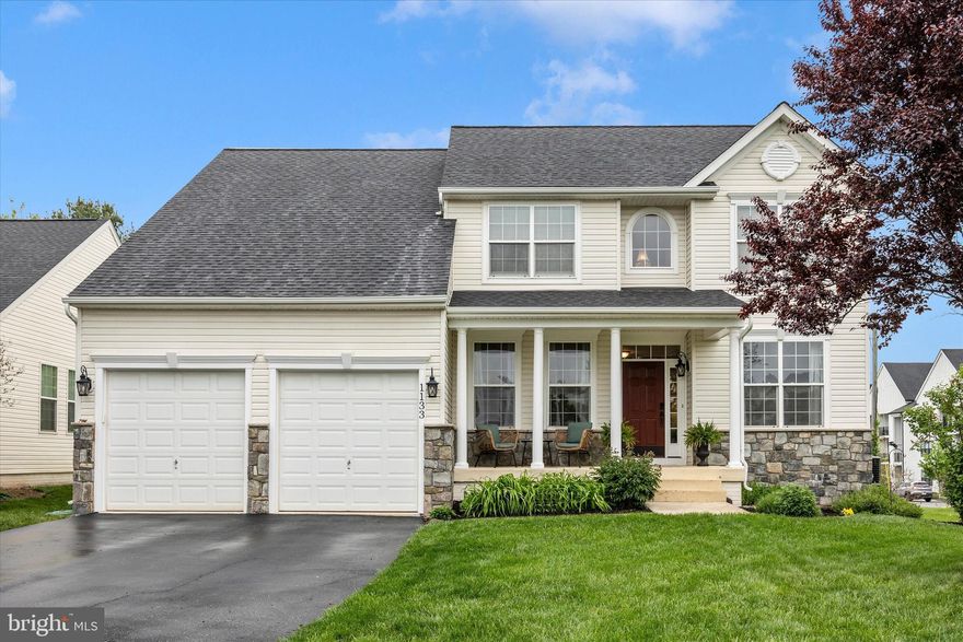 Welcome to this beautifully maintained 4-bedroom, 2.5-bath colonial home, perfectly situated on a desirable cul-de-sac within walking distance to the neighborhood pool and clubhouse. This home offers a blend of classic charm and modern convenience—ideal for today’s lifestyle.
Step inside to discover rich hardwood floors that flow throughout the main level, creating a warm and inviting atmosphere. The well-appointed country kitchen provides ample space for cooking and gathering, while the separate dining room is perfect for hosting family dinners and special occasions. A private home office offers flexibility for remote work, study, or a quiet retreat.
Upstairs, enjoy the convenience of a second-floor laundry room, making everyday living even easier. The spacious primary suite and additional bedrooms provide comfort and room to grow.
The unfinished basement includes a rough-in for an additional bathroom—ready for you to design and finish to your personal taste, whether that’s a recreation space, gym, or guest suite.
Outside, a vinyl privacy fence surrounds the backyard, offering both security and a great space for entertaining, pets, or relaxation. A spacious 2-car garage completes the home, providing plenty of storage and parking.
