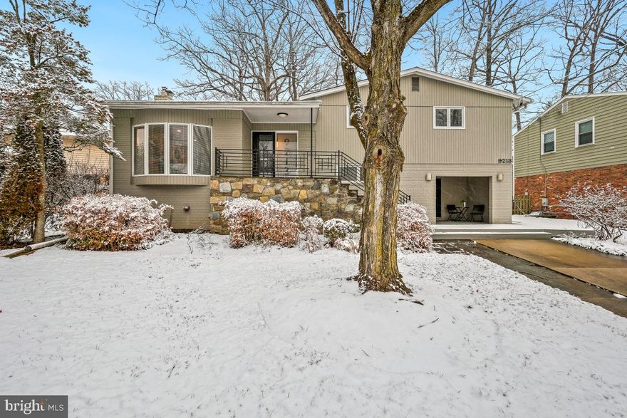 Welcome to this bright split-level home in Bethesda’s sought-after Wyngate neighborhood. With over 2,600 sq. ft. across four finished levels, the home features hardwood floors and a spacious layout ideal for everyday living and entertaining.  The main level offers light-filled living and dining rooms with bay windows and an eat-in kitchen with ample cabinetry, generous counter space, and breakfast area overlooking the backyard. Upstairs are three bedrooms and two full baths, including a primary suite with walk-in closet and en-suite bath. The lower level includes a large family room with slate floors and patio access, a fourth bedroom, full bath, and a flexible bonus space ideal for a gym, office, or studio with a separate entrance. A large laundry and storage room adds extra convenience.
Situated on a landscaped 9,000+ sq. ft. lot with mature trees, patio, and deck—perfect for outdoor entertaining. Conveniently located near Wildwood Shopping Center, parks, NIH, Walter Reed, I-495, and Metro access. Zoned for Wyngate ES, Pyle MS, and Walter Johnson HS.