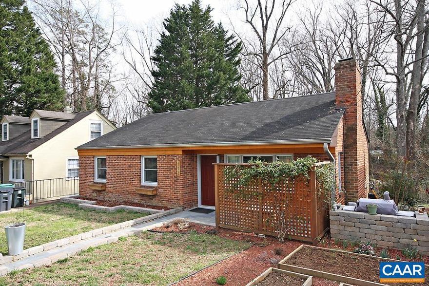 Available June 5th - This 3 bedroom, 1 bath Fry's Spring home is set on .27 acres and is within walking distance to the Jefferson Park Ave/Fontaine Ave corridor, Scott Stadium, and more! Under 3 miles from UVA's graduate schools and Barracks Road shopping center, as well as 5th Street Station shopping center.  Unit A is the top/main part of the home and offers 1,183 sqft, hardwood floors, a living room with a decorative fireplace, a beautiful eat-in kitchen with finished cork flooring, granite counters, and stainless steel appliances, plus three bedrooms, and an updated hall bath with soapstone counters.  The exterior of the home includes a front yard with a garden area, and a custom stone patio with enough room for an outdoor table and seating, and a charcoal grill. A full-size washer and dryer are located in the basement of the home and are shared with the basement apartment. On-street parking is located right in front of the home.  Rent includes: lawn care. Water/sewer is split with the basement apartment and is billed based on occupancy by Braden Property. Gas is also billed by BPM. The resident is responsible for setting up/paying for their electricity, cable/internet, and city trash stickers. No undergrads, no pets.