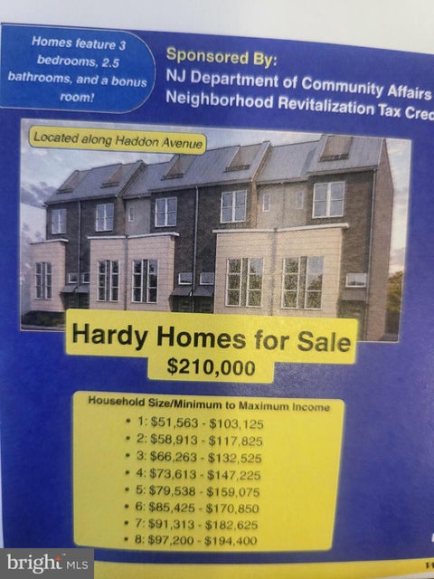Townhouse For Sale - 1454 Haddon Avenue<br/> Camden County, CAMDEN, NJ 08103