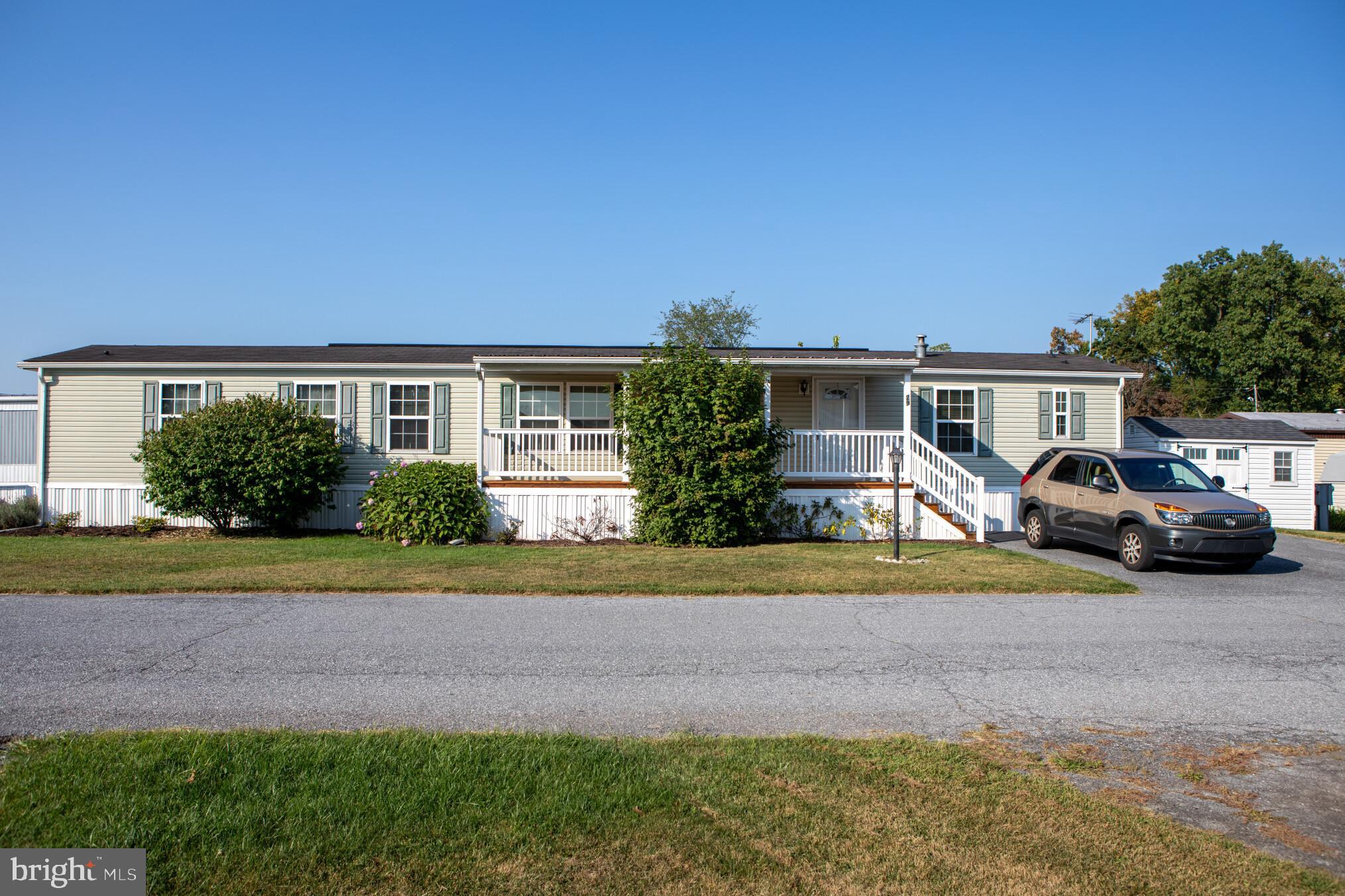 Live the American dream of owning your own home in this 2009 16 x 72 Eagle River Susquehanna home located in Arbor Stone Place Trailer Court. Conveniently located to major highways and the PA Turnpike. This well-maintained home shows true Pride of Ownership! With two bedrooms, two full baths, a spacious combination living/dining area, new carpet installed recently, a fully equipped kitchen with island bar, as well as a laundry room. Outdoors you will find a large clean deck with roof plus an insulated shed for storage. This home is the perfect blend of comfort and convenience!
